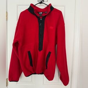 Vintage Sierra Sport x 3M Red Fleece Pullover Jacket — Size XL
